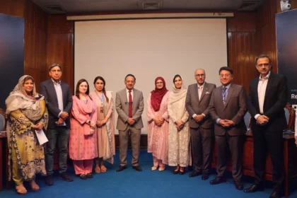 Prof Dr Ayesha Humayun Sheikh addressing ICHPER 2026 at Shaikh Zayed Hospital Lahore