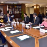 Finance Minister Muhammad Aurangzeb meeting IFC representatives in Islamabad