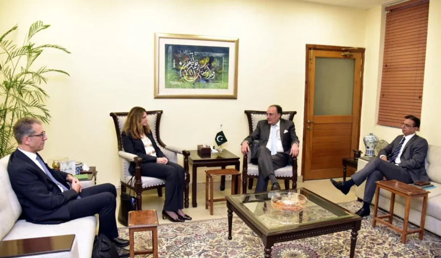 IMF Mission Chief Iva Petrova meeting Finance Minister Muhammad Aurangzeb in Islamabad