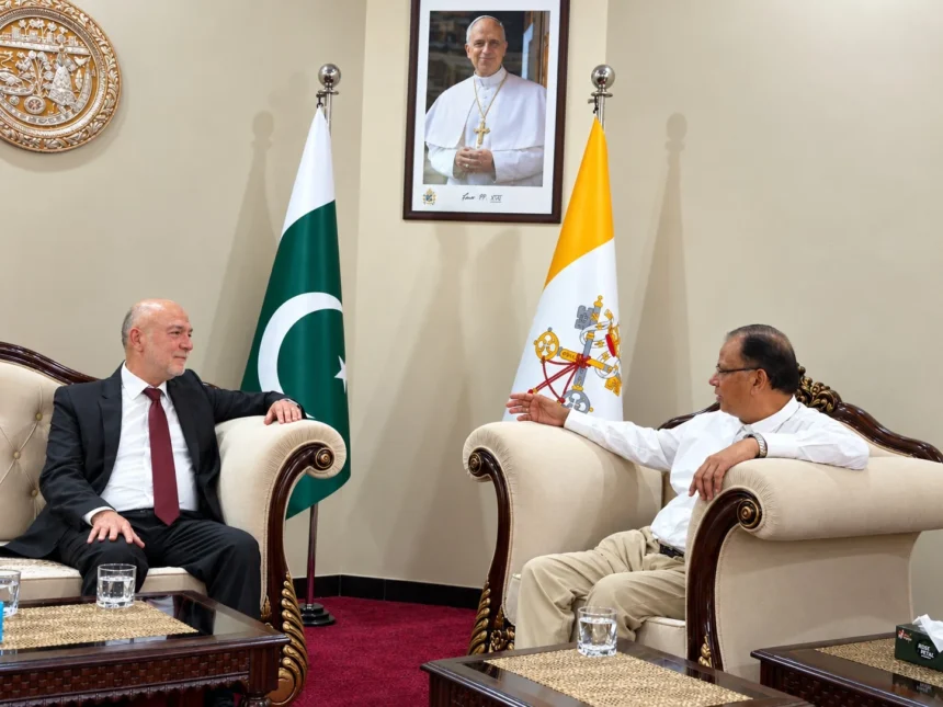 Halil Demir meets Archbishop Dr Joseph Arshad in Islamabad