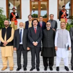 KP Governor Faisal Karim Kundi meeting HEC Chairman Prof Dr Niaz Ahmad Akhtar at Governor House