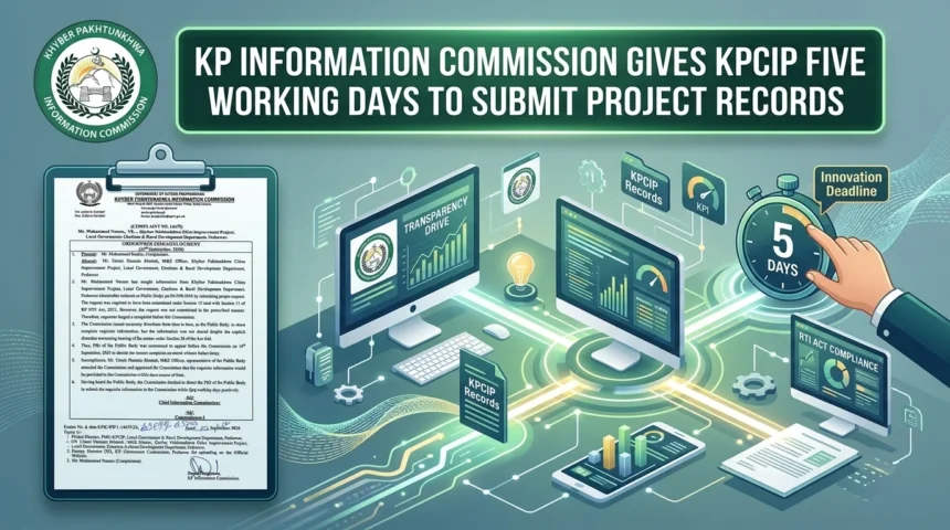 KP Information Commission order regarding KPCIP records