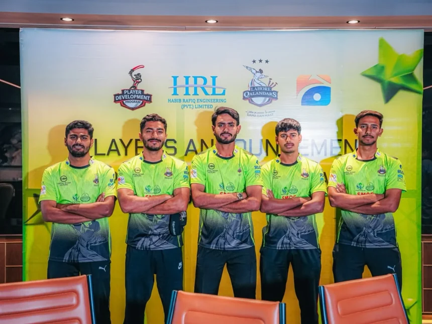 PCB Chairman Syed Mohsin Raza Naqvi at Lahore Qalandars player announcement ceremony