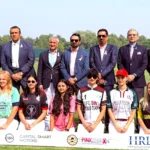 Women polo players at Lahore Smart City Polo in Pink Cup 2026 launch