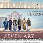 Zakaria Akbar Zia attending the groundbreaking ceremony of Atrium Hills in Islamabad