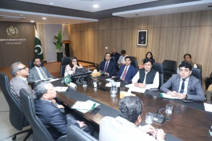 Health Minister Mustafa Kamal and IT Minister Shaza Fatima Khawaja chair a review meeting on One Patient One ID project