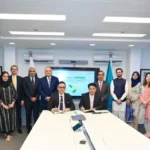 PAFLA and HBL officials at the MoU signing ceremony in Karachi