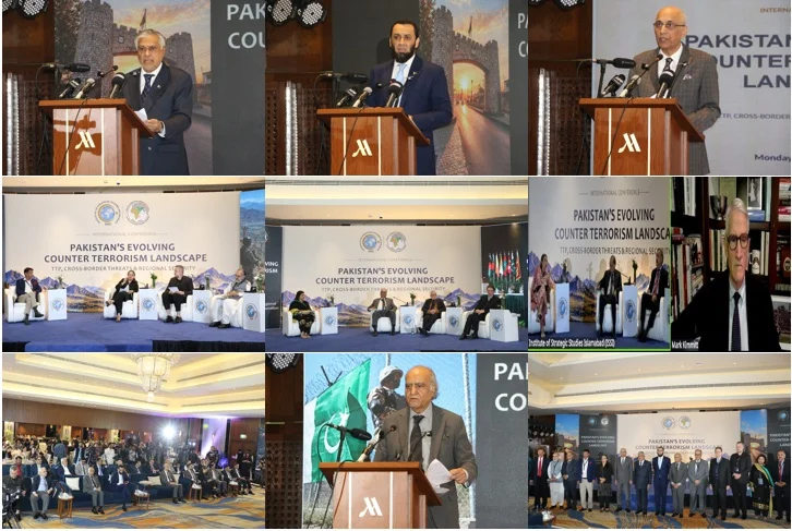 Senator Mohammad Ishaq Dar addressing ISSI international conference on Pakistan counterterrorism landscape