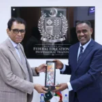 Federal Education Minister Syed Khalid Maqbool Siddiqui meets Ethiopian Ambassador Dr Oumer Hussien Oba in Islamabad