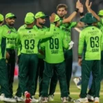 Salman Ali Agha celebrates century for Pakistan against Sri Lanka in Rawalpindi