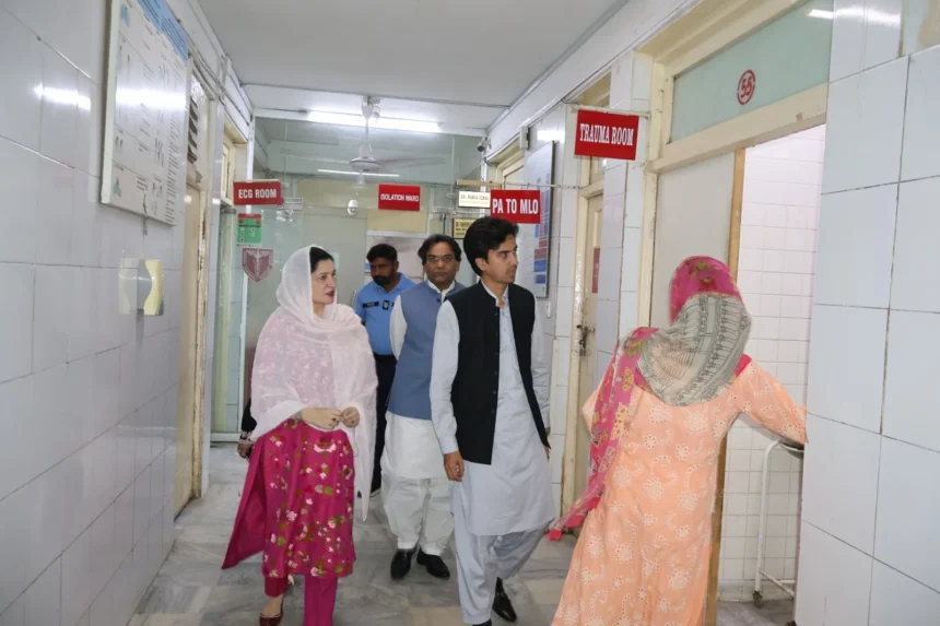 Officials visiting PIMS and Polyclinic Hospital Islamabad to review medical facilities