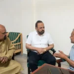PML-Q Chief Organiser Dr Mohammad Amjad meeting minority wing leaders in Islamabad