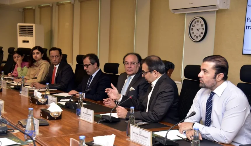 Finance Minister Muhammad Aurangzeb chairing a meeting on power sector reforms in Islamabad