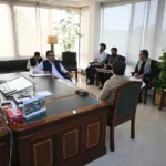 Commissioner Rawalpindi Salman Ghani chairing a meeting at Rawalpindi Development Authority