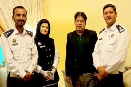 Syed Nadeem Alam Shah meeting City Traffic Police Lahore Education Unit delegation