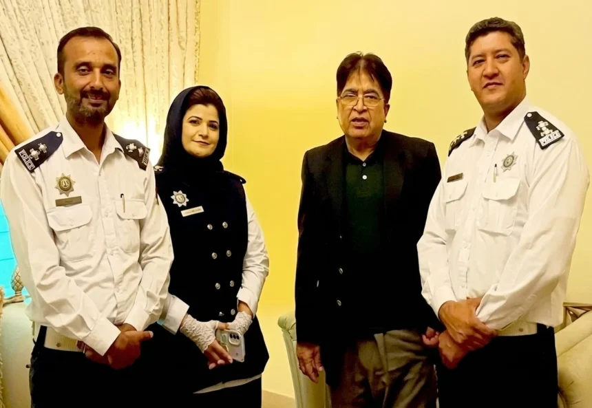 Syed Nadeem Alam Shah meeting City Traffic Police Lahore Education Unit delegation
