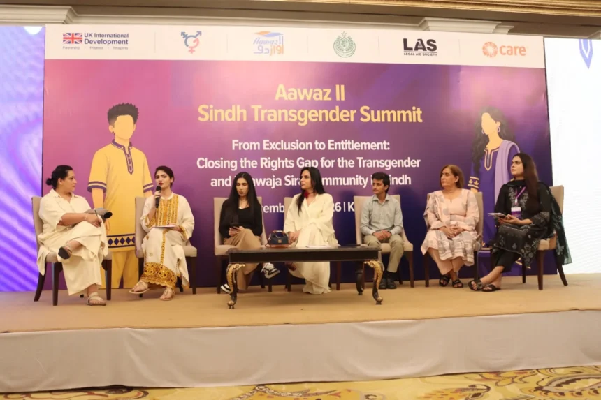 Participants at the Sindh Transgender Summit in Karachi discuss rights implementation for the Khawaja Sira community