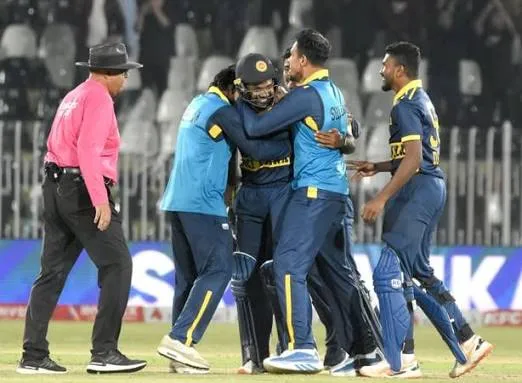 Sri Lanka batters during the 430-run chase against England in Rawalpindi ODI
