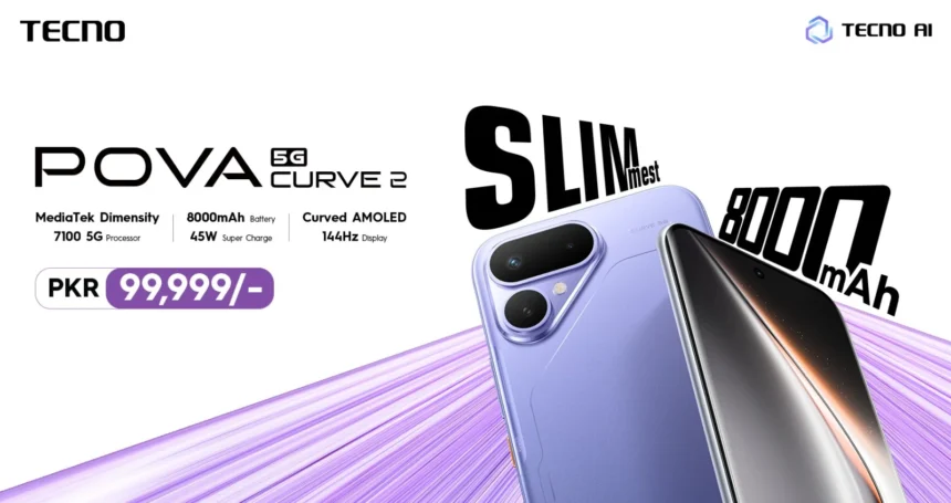 TECNO POVA Curve 2 5G smartphone launched in Pakistan