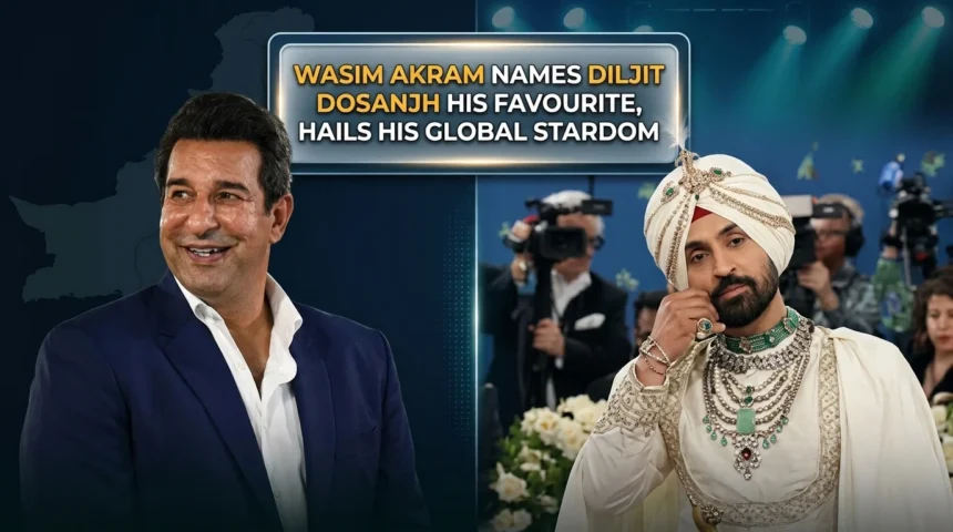 Wasim Akram praises Diljit Dosanjh as his favourite Punjabi singer